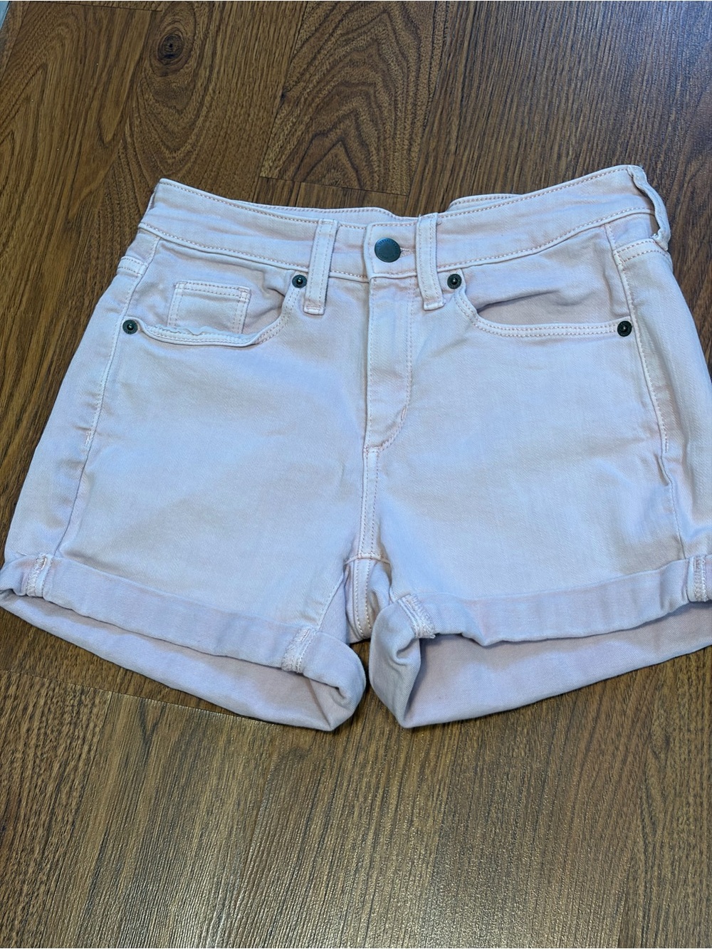 Universal Thread Light Pink Rolled Hem Denim Shorts